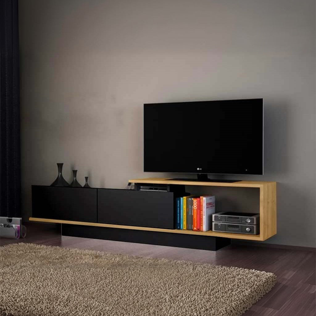 ترابيزة تليفزيون خشب ام دي اف، 180*30*45 سم