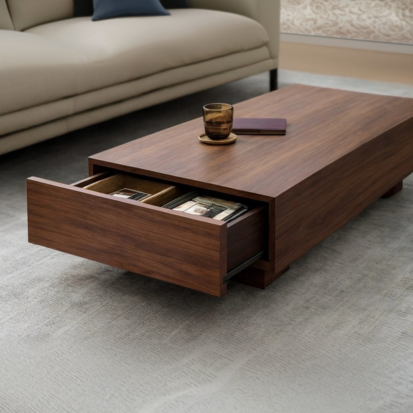 ترابيزة قهوة ام دي اف، 90*50*40 سم