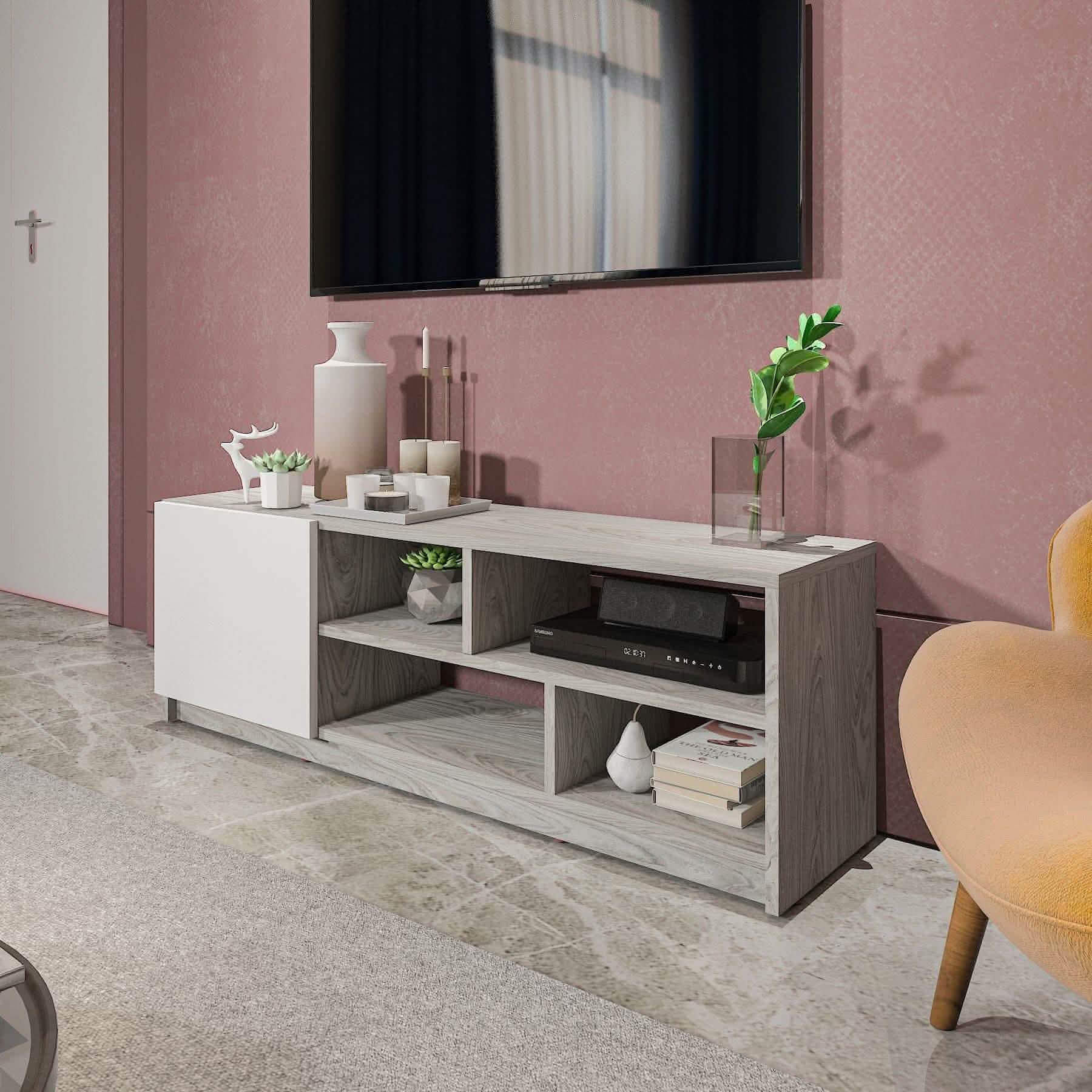 تسوق الأن من هومكس  ترابيزة تليفزيون متعددة الأرفف - ZAT22 بأفضل سعر وأفضل جودة