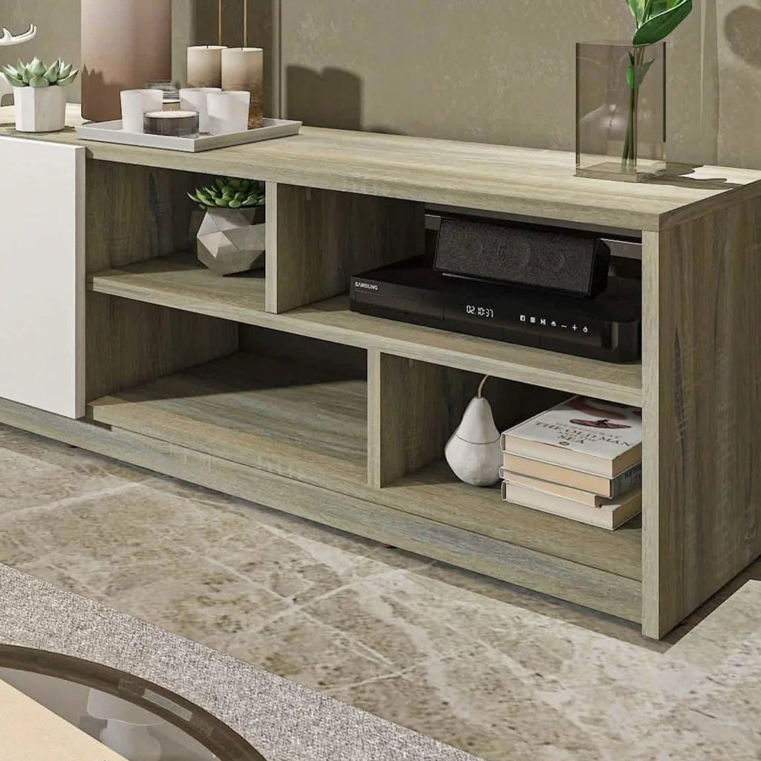 ترابيزة تليفزيون ام دي اف، 120*30*40 سم