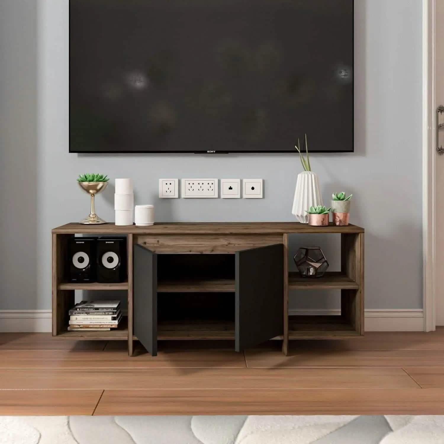 تسوق الأن من هومكس ترابيزة تليفزيون بأرفف قلاب للتخزين - ZAT23 بأفضل سعر وأفضل جودة