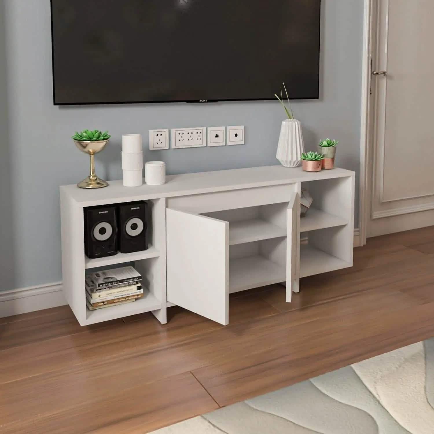 تسوق الأن من هومكس ترابيزة تليفزيون بأرفف قلاب للتخزين - ZAT23 بأفضل سعر وأفضل جودة