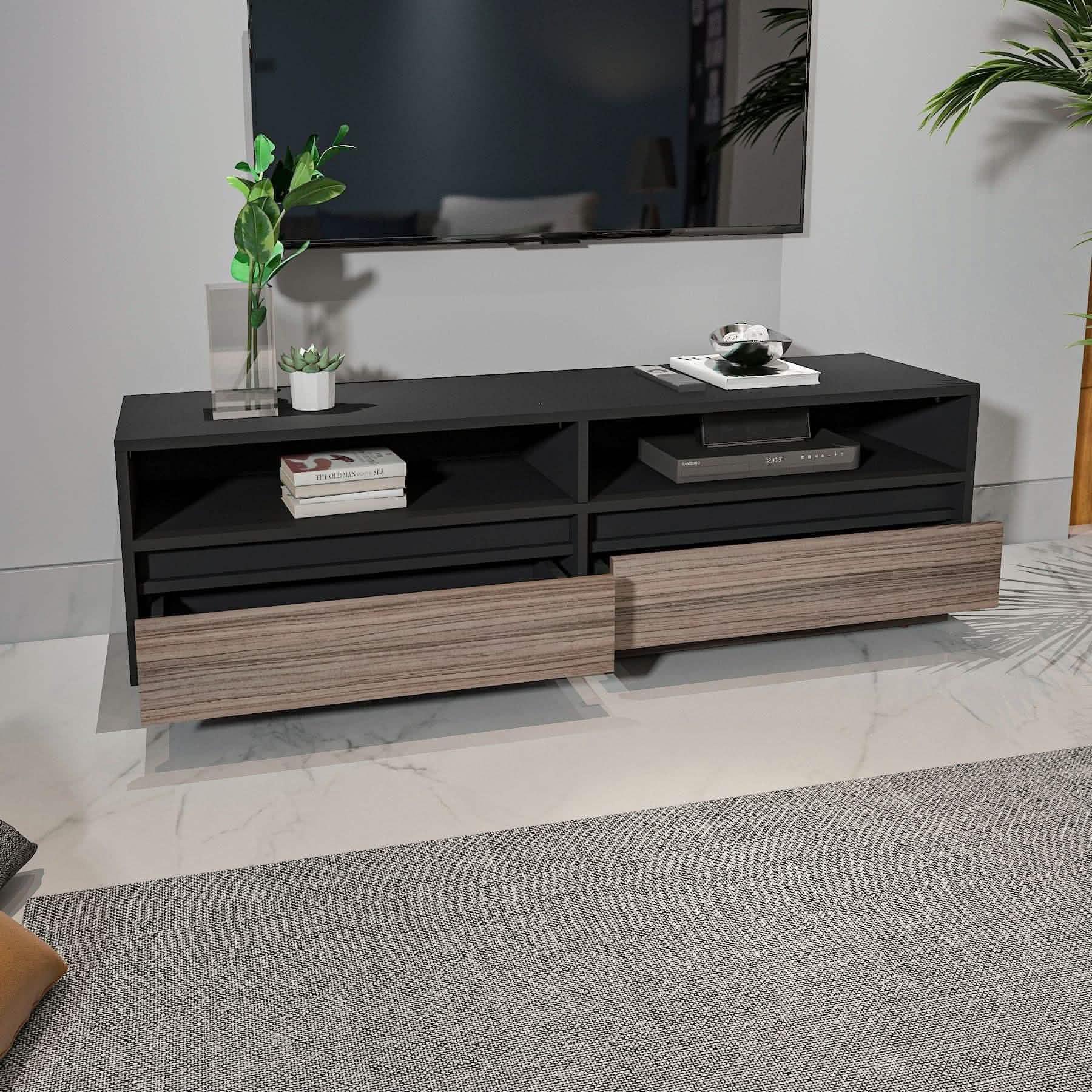 تسوق الأن من هومكس ترابيزة تليفزيون بتصميم مودرن - ZAT24 بأفضل سعر وأفضل جودة