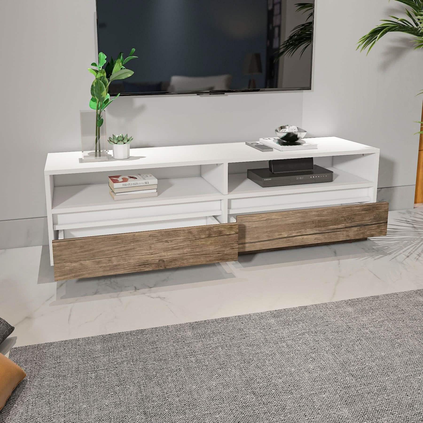 تسوق الأن من هومكس ترابيزة تليفزيون بتصميم مودرن - ZAT24 بأفضل سعر وأفضل جودة