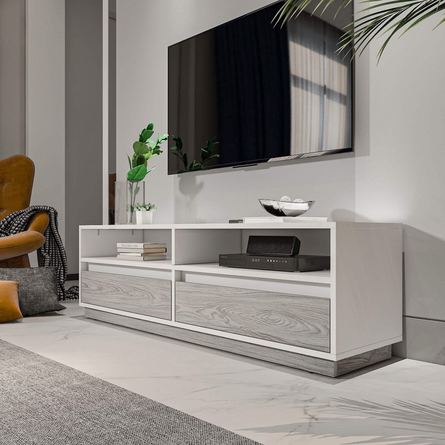 تسوق الأن من هومكس  ترابيزة تليفزيون بتصميم مودرن - ZAT24 بأفضل سعر وأفضل جودة