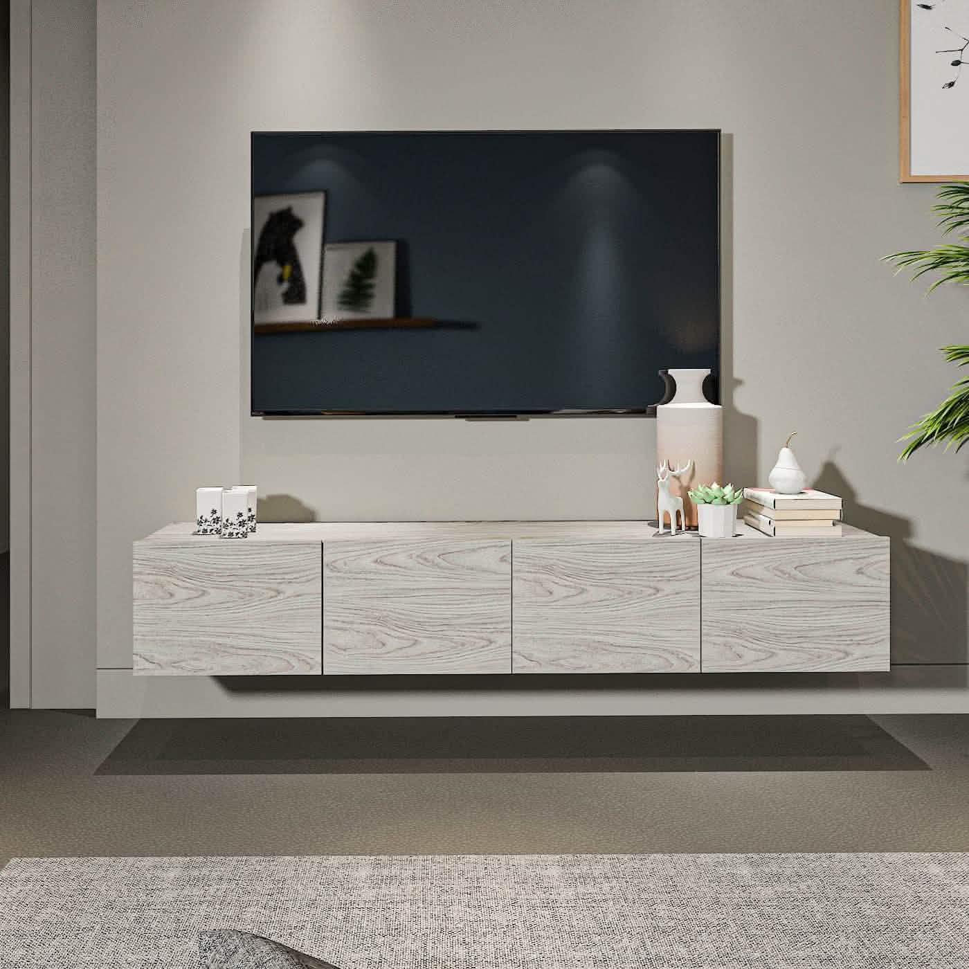 تسوق الأن من هومكس  ترابيزة تليفزيون معلقة خشبي - ZAT29 بأفضل سعر وأفضل جودة