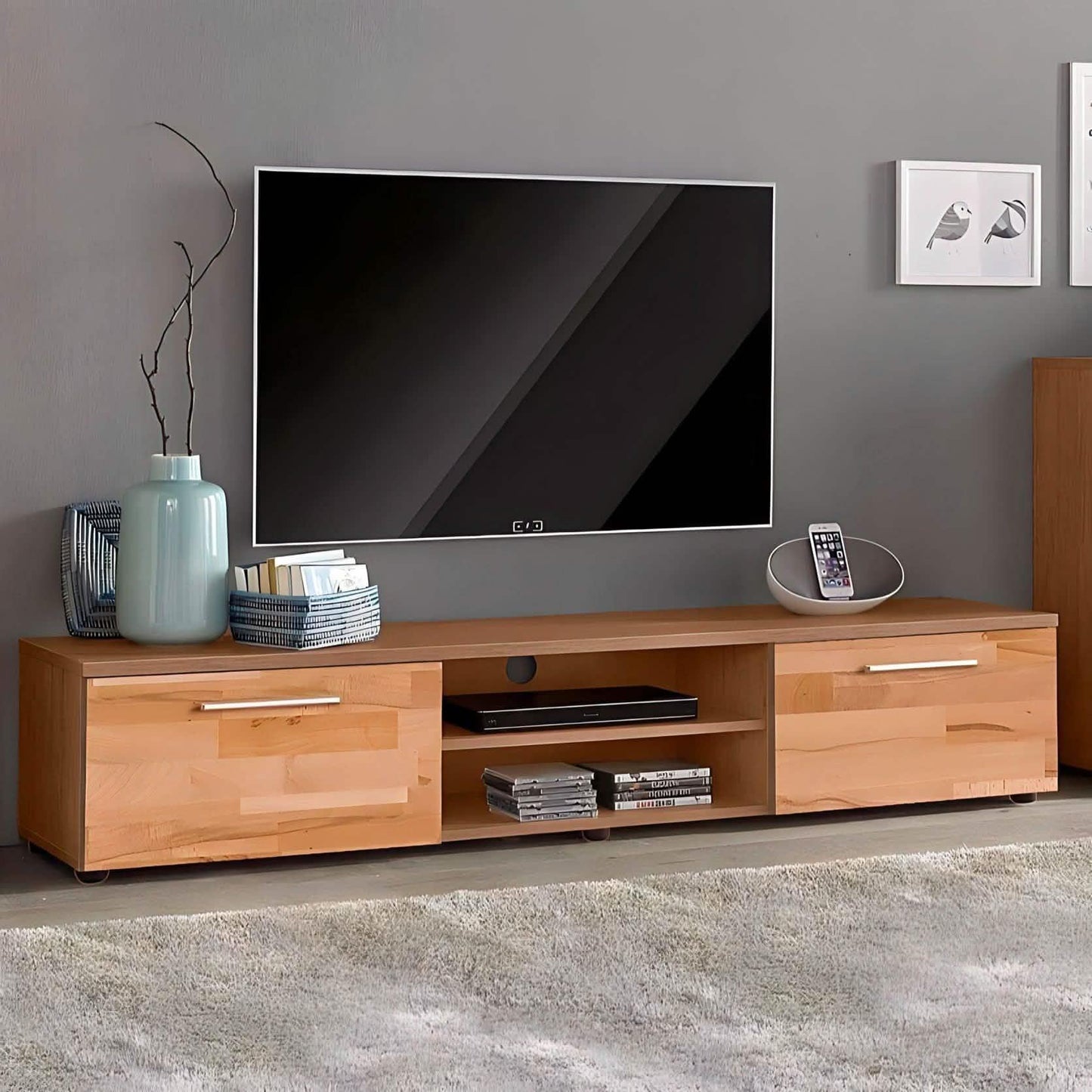 ترابيزة تليفزيون ام دي اف 160*30*35 سم - BAL73 El Batal Furniture