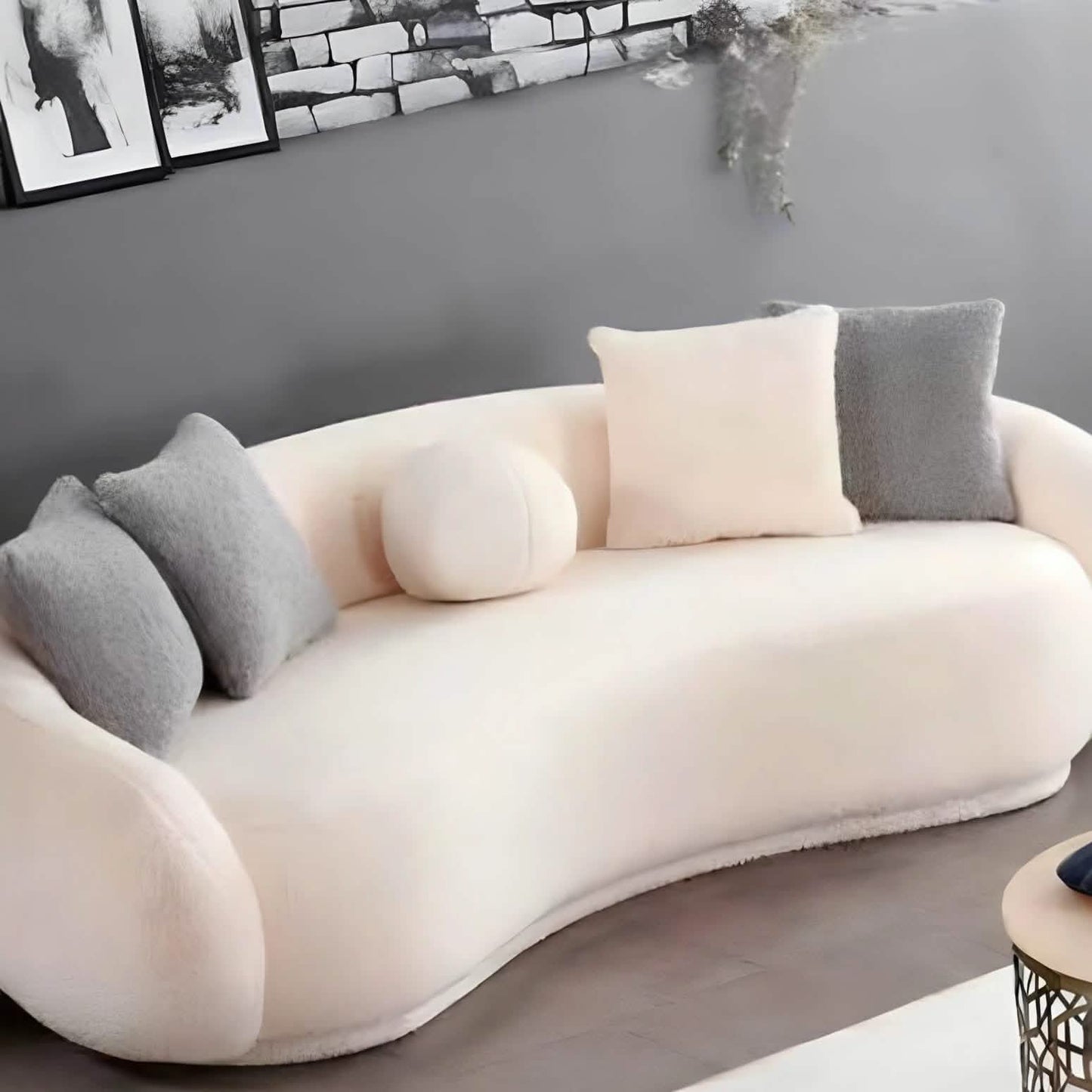 كنبة خشب طبيعي 220*90*70 سم - AOF33
