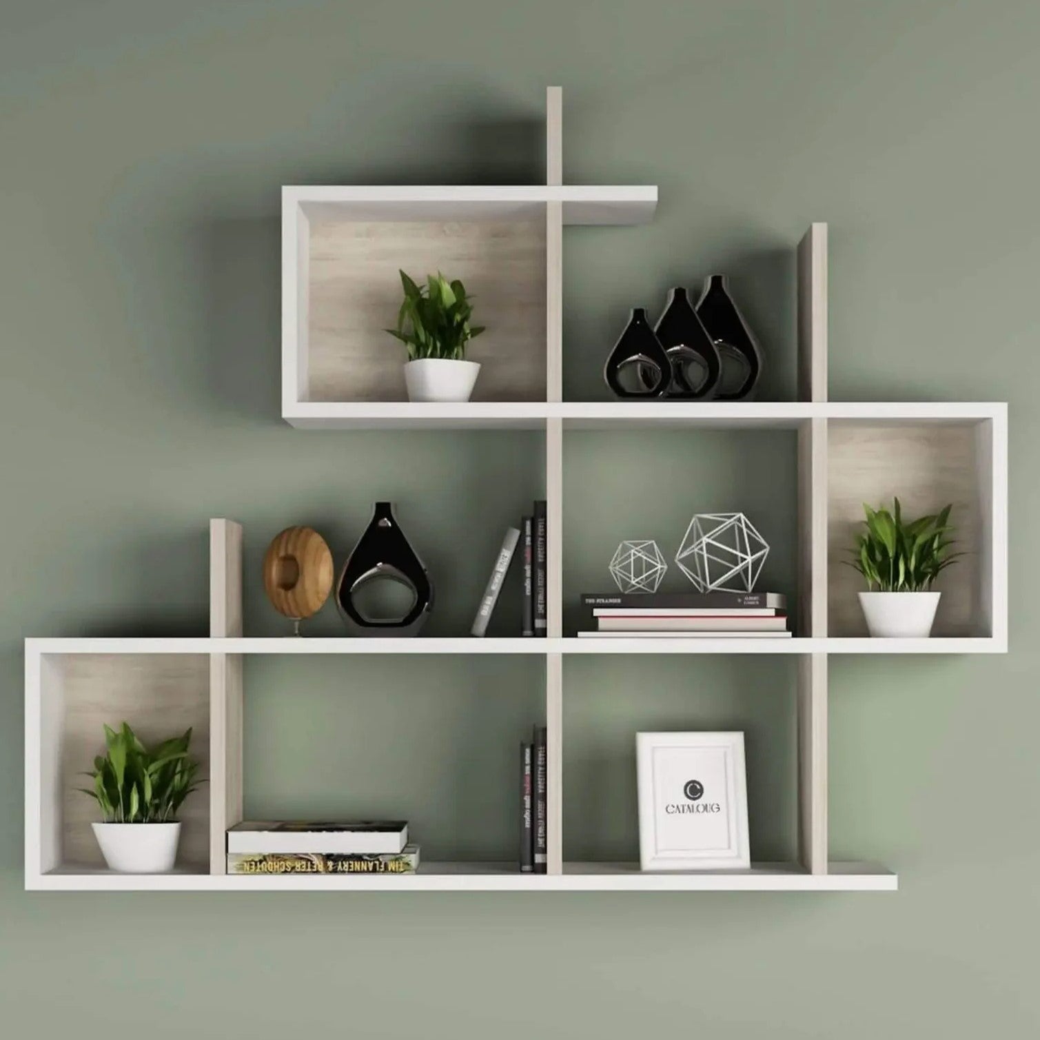 وحدة أرفف ام دي اف، 120*15*100 سم