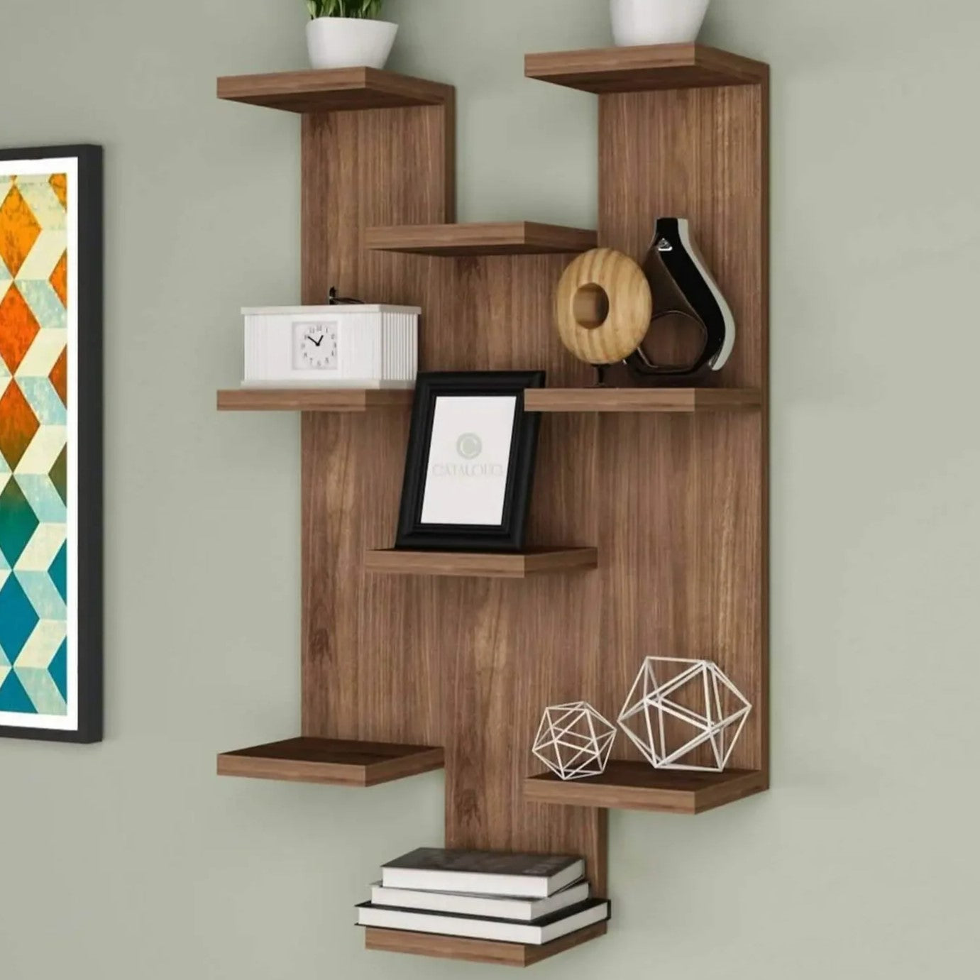 وحدة أرفف ام دي اف، 45*15*60 سم