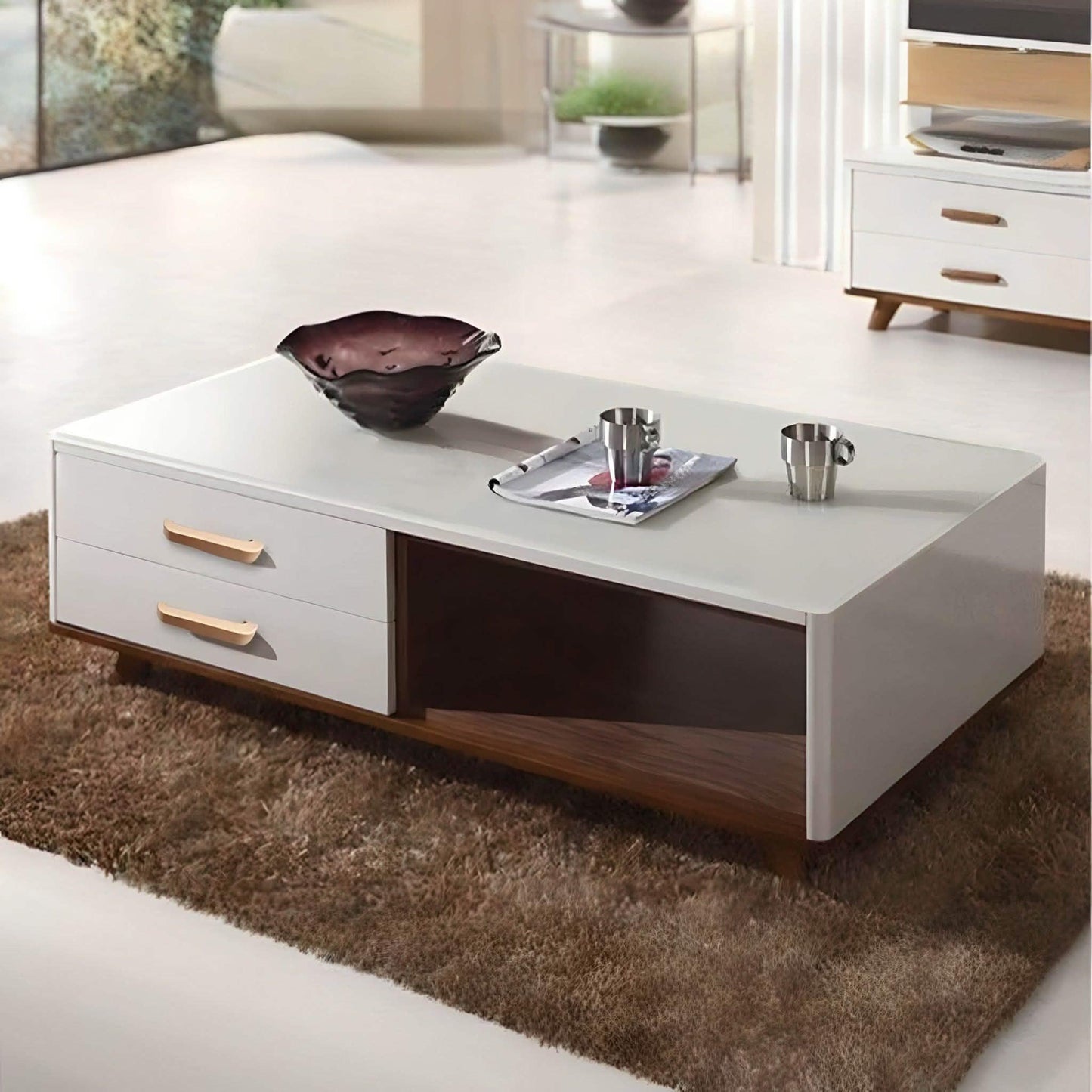 ترابيزة قهوة ام دي اف 100*50*35 سم - BAL127 El Batal Furniture