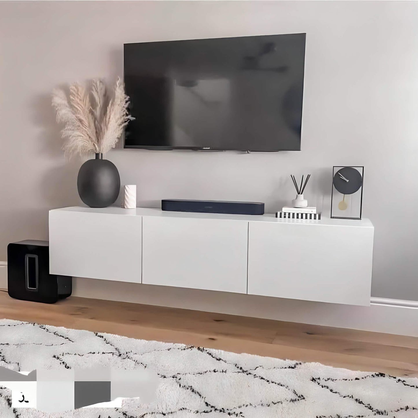 ترابيزة تليفزيون ام دي اف، 160*30*35 سم