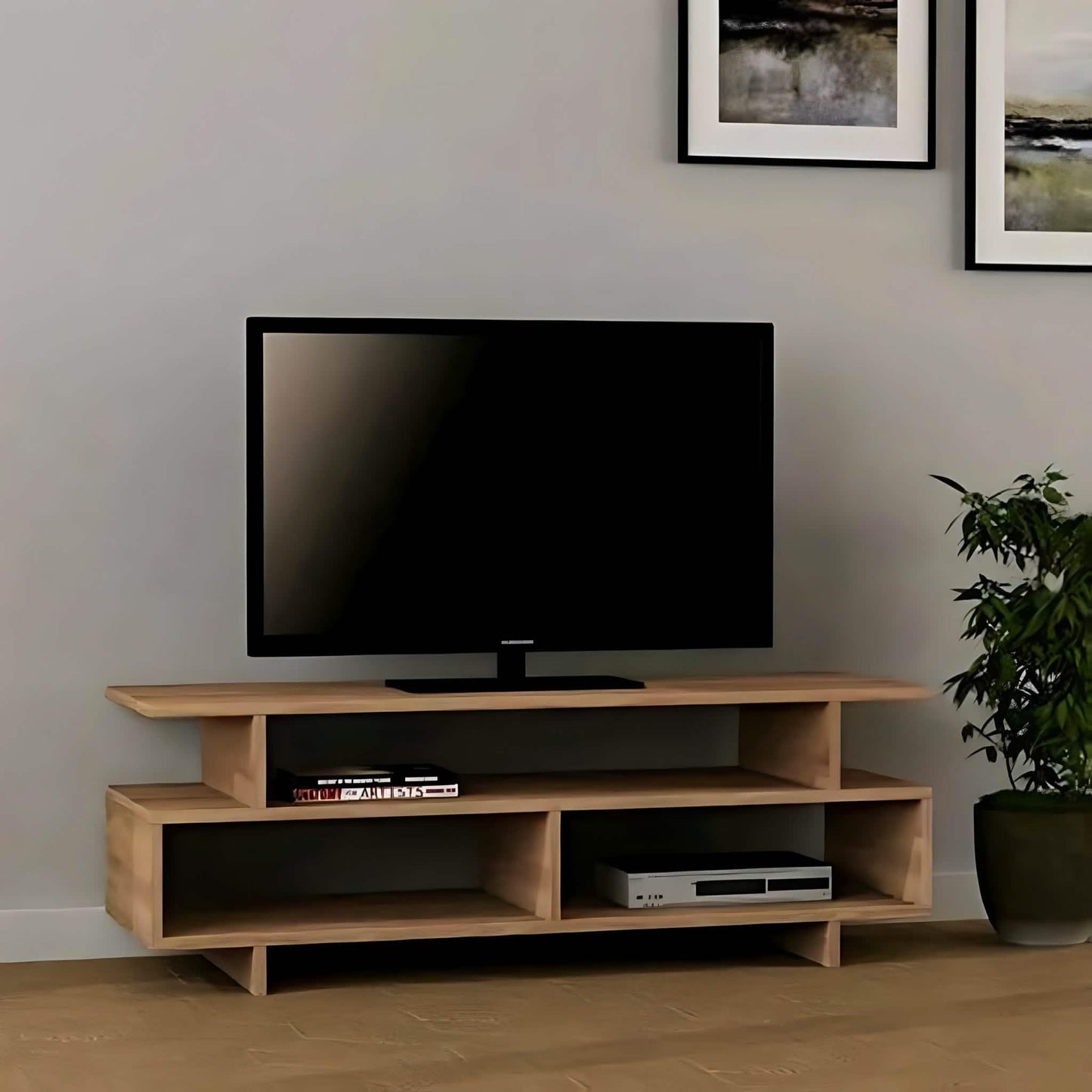 ترابيزة تليفزيون ام دي اف، 120*30*45 سم