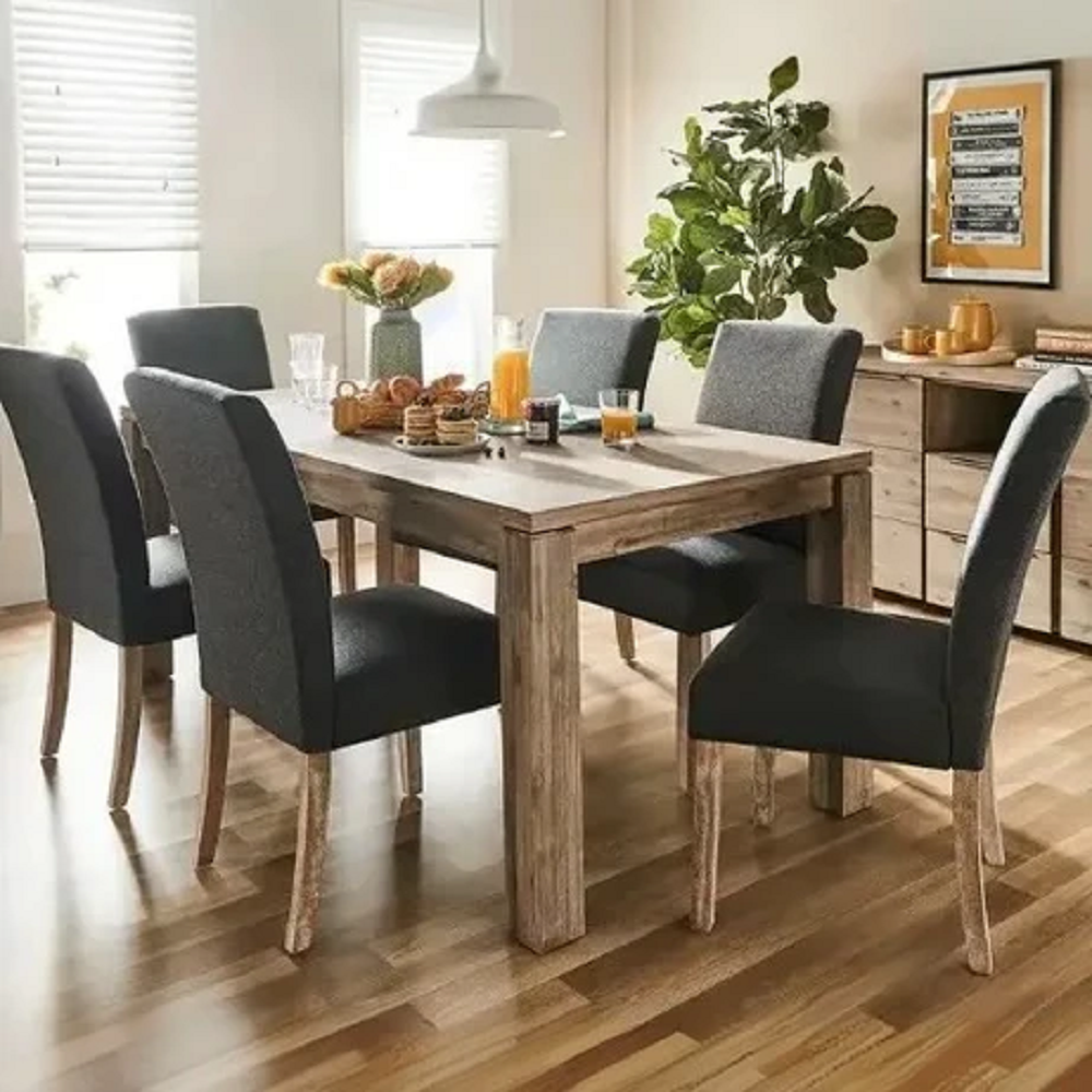 طقم سفرة ام دي اف، 7 قطع