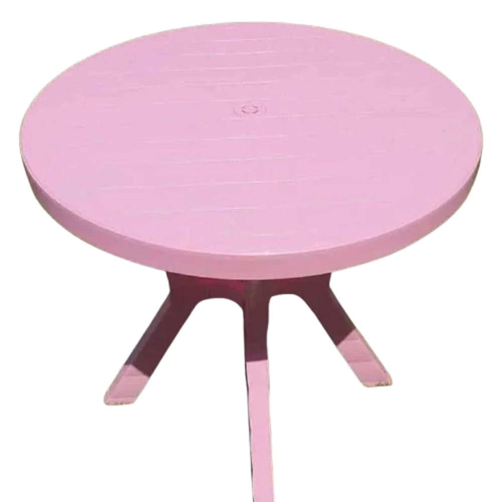 ترابيزة خارجية بلاستيك، 70*60 سم - روز