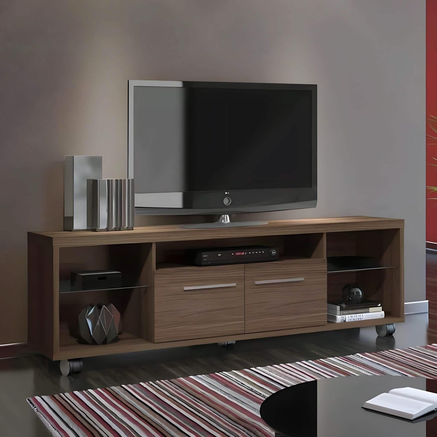 ترابيزة تليفزيون ام دي اف، 140*30*45 سم