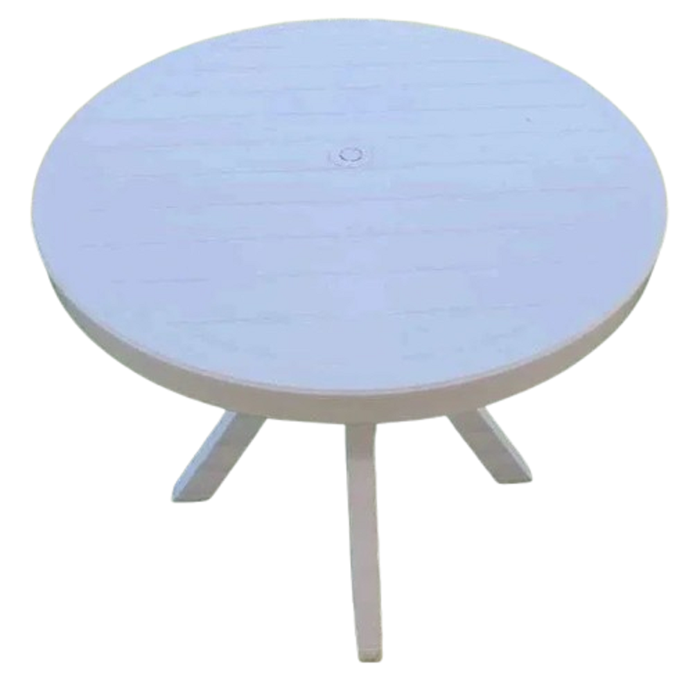 ترابيزة خارجية بلاستيك، 70*60 سم - أبيض