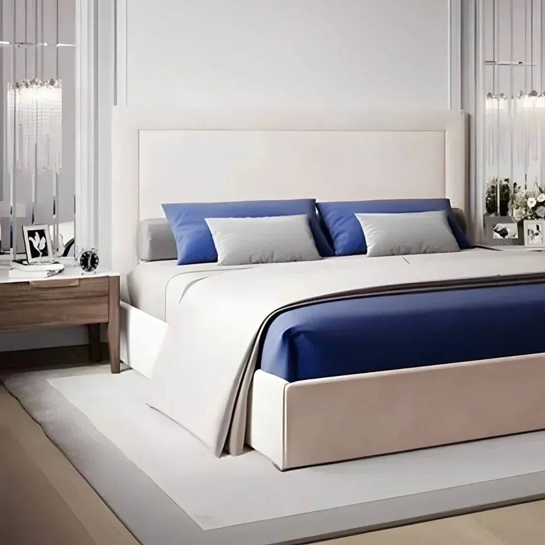 سرير كينج خشب ام دي اف و زان، 160*200*120 سم