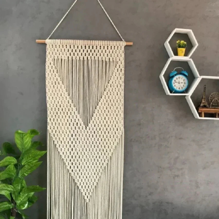 مكرمية حائط قطن و موسكي، 50*150 سم