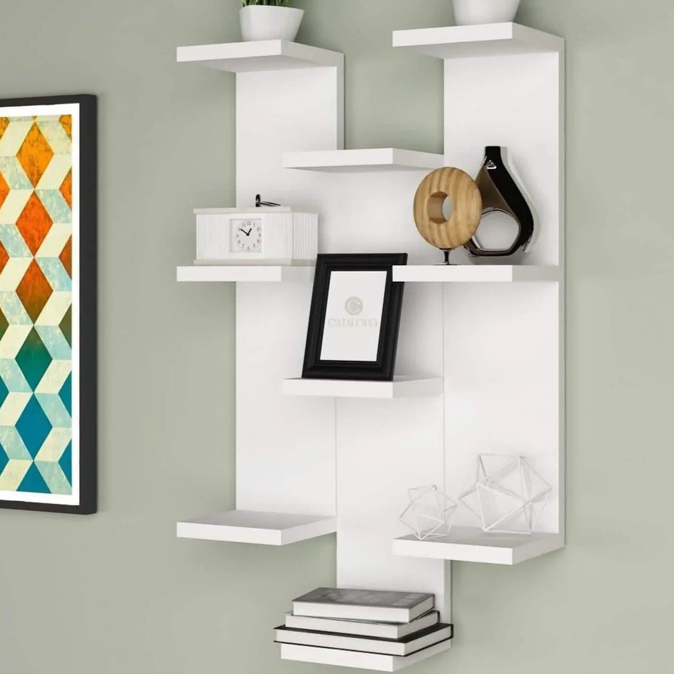 وحدة أرفف ام دي اف، 45*15*60 سم