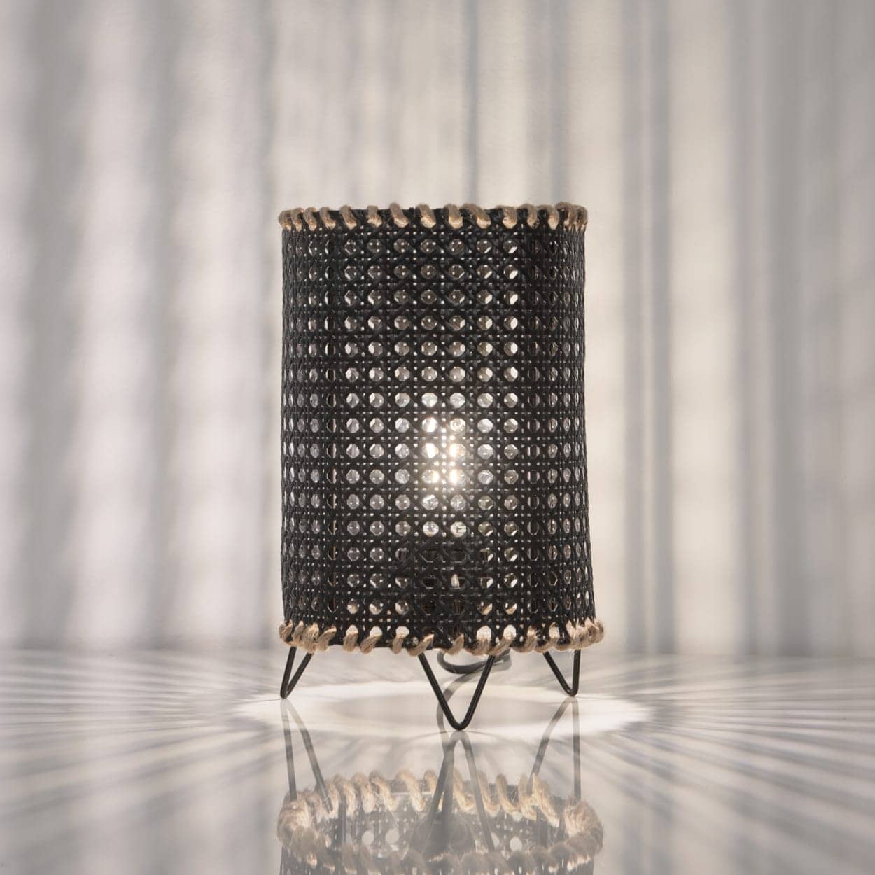 أباجورة راتان، 16*22 سم