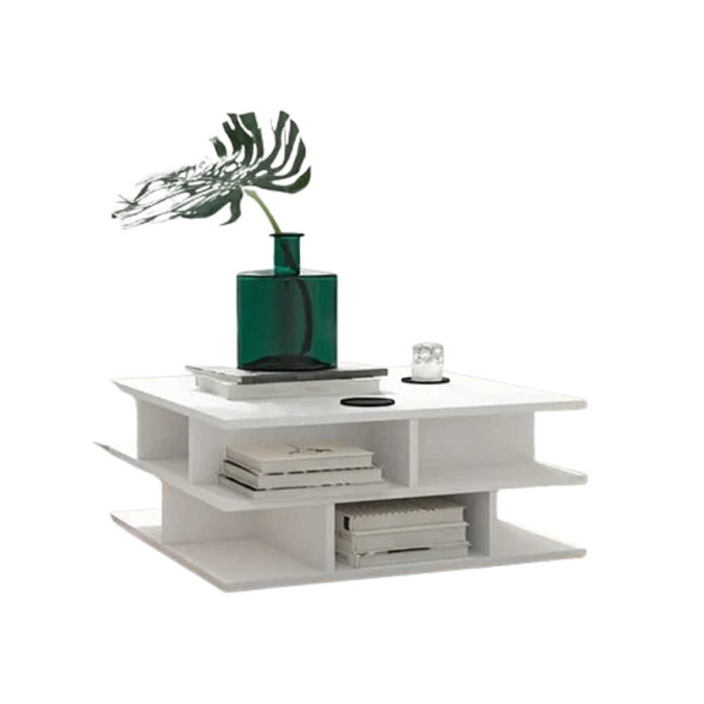 ترابيزة قهوة خشب ام دي اف، 80*80*45 سم