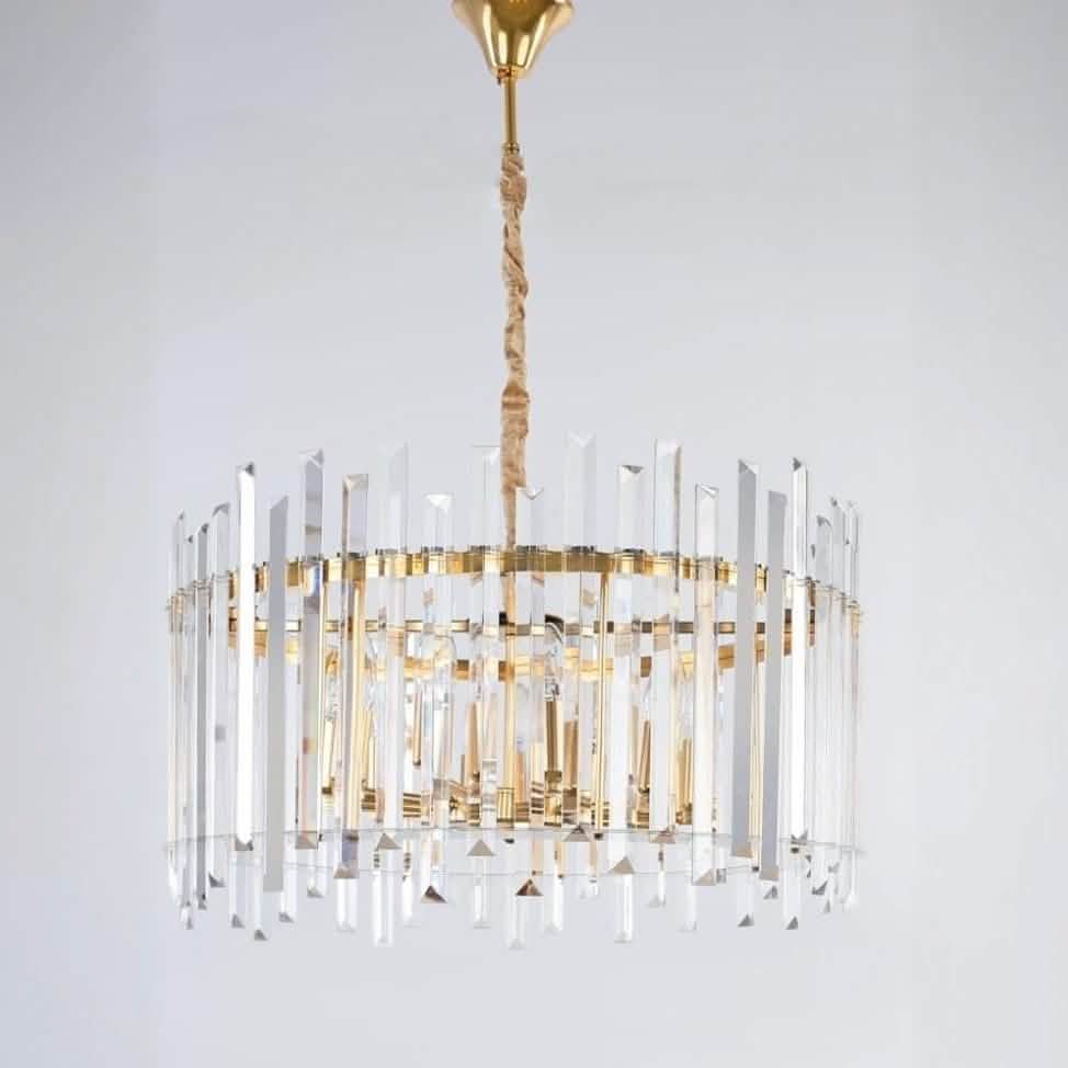 نجفة ستيل، 60*60 سم - ذهبي