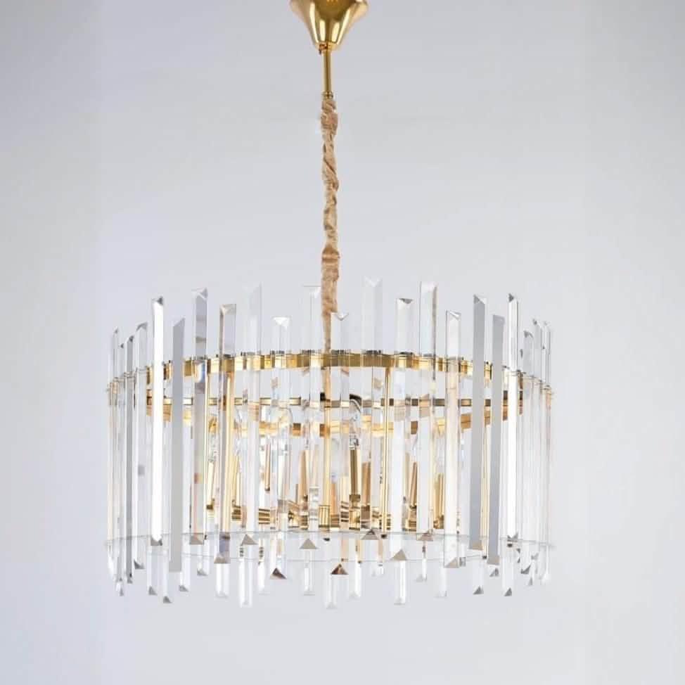 نجفة ستيل، 60*60 سم - ذهبي