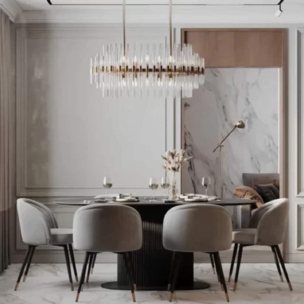 طقم سفرة ام دي اف، 7 قطع