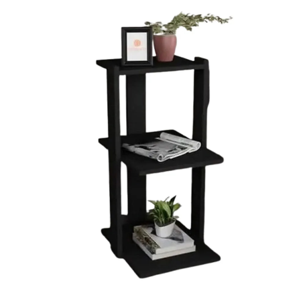 ترابيزة جانبية ام دي اف، 30*40*70 سم - أسود