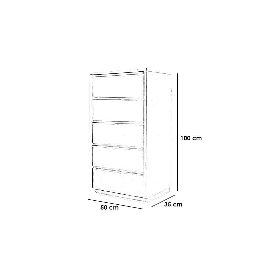 وحدة تخزين ام دي اف 50*35*100 سم - BAL83 El Batal Furniture