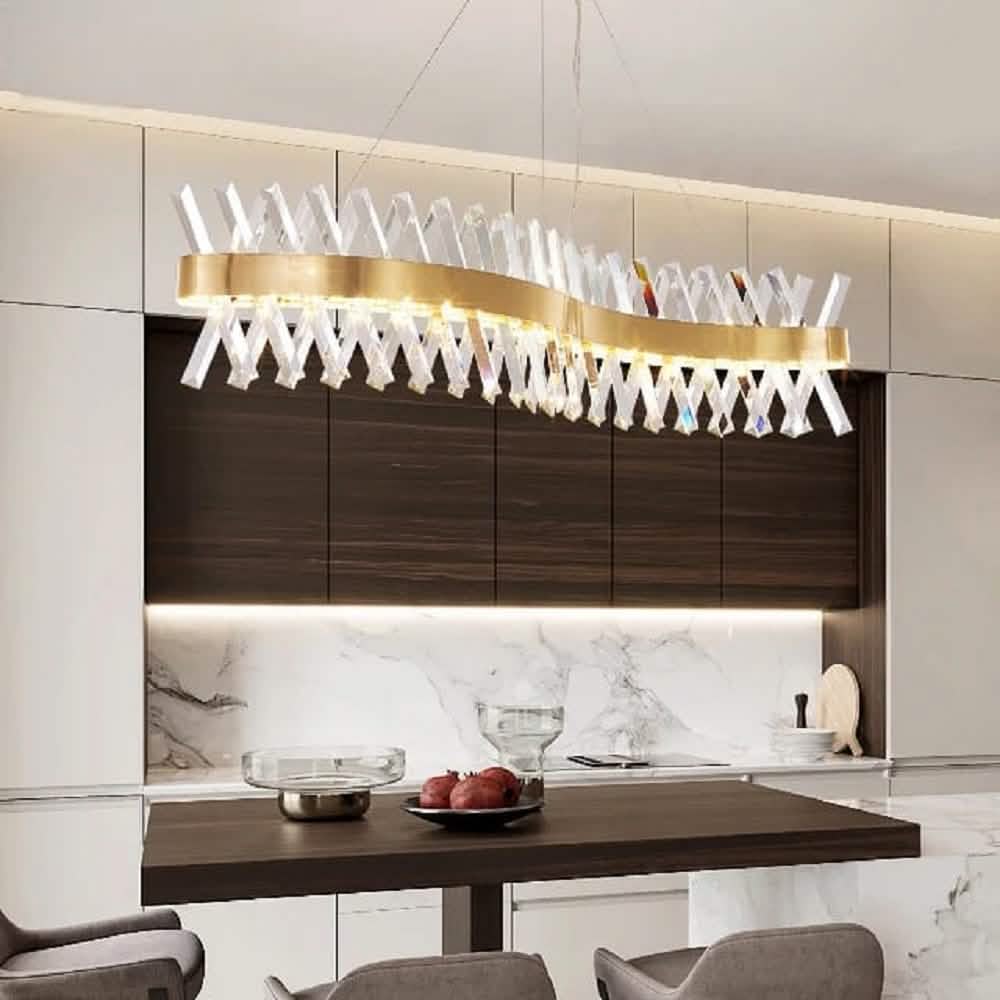 نجفة ستيل، 100*100 سم- ذهبي