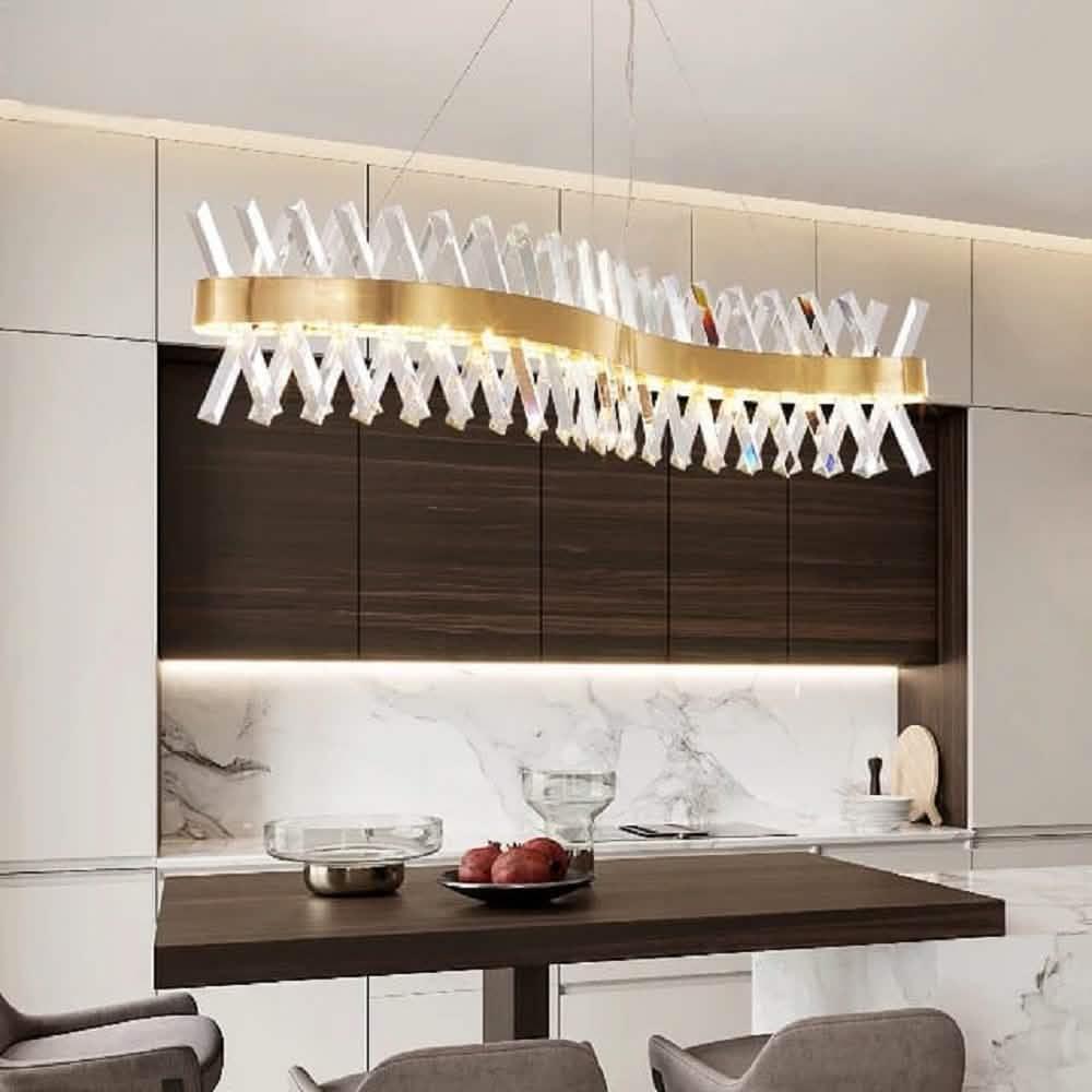 نجفة ستيل، 100*100 سم- ذهبي