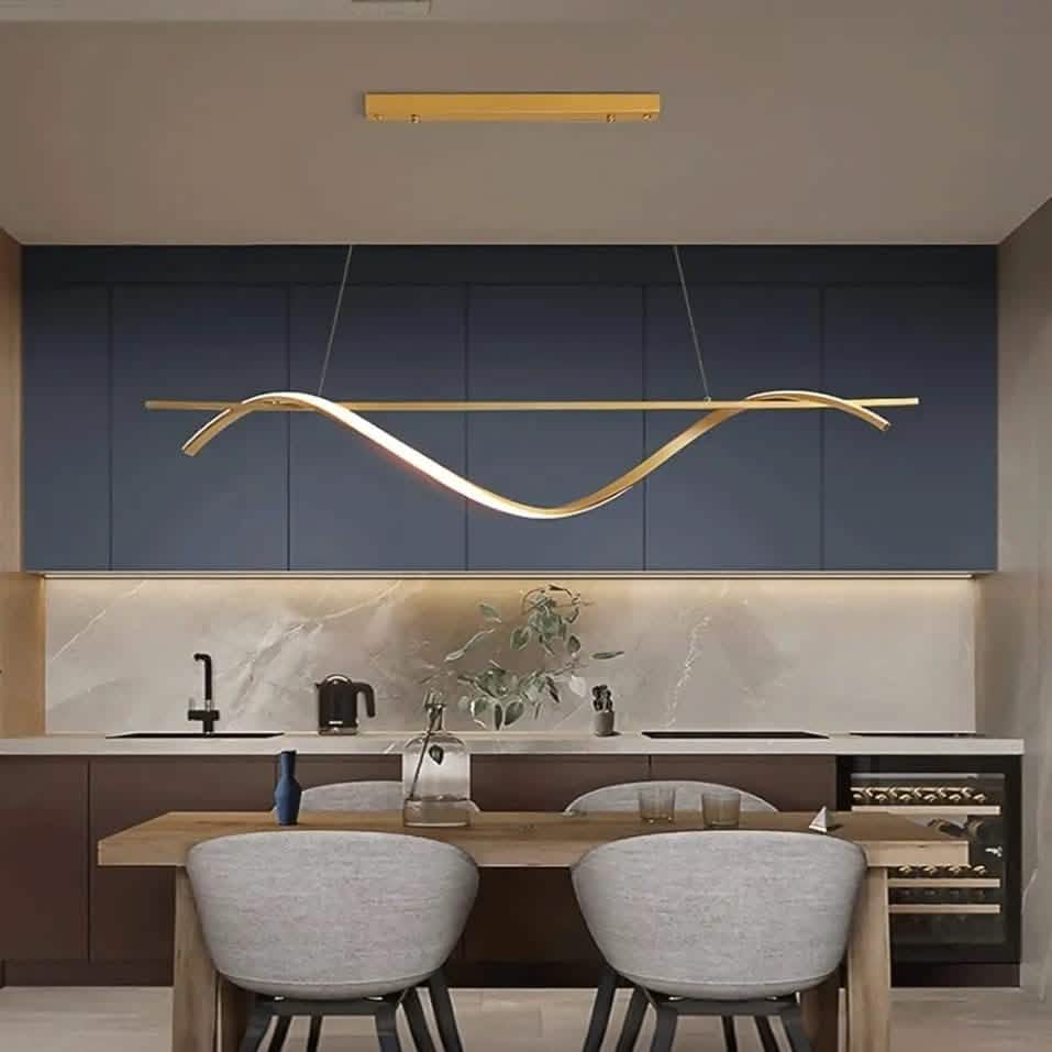 نجفة معدن و رابر، 100*75 سم- ذهبي