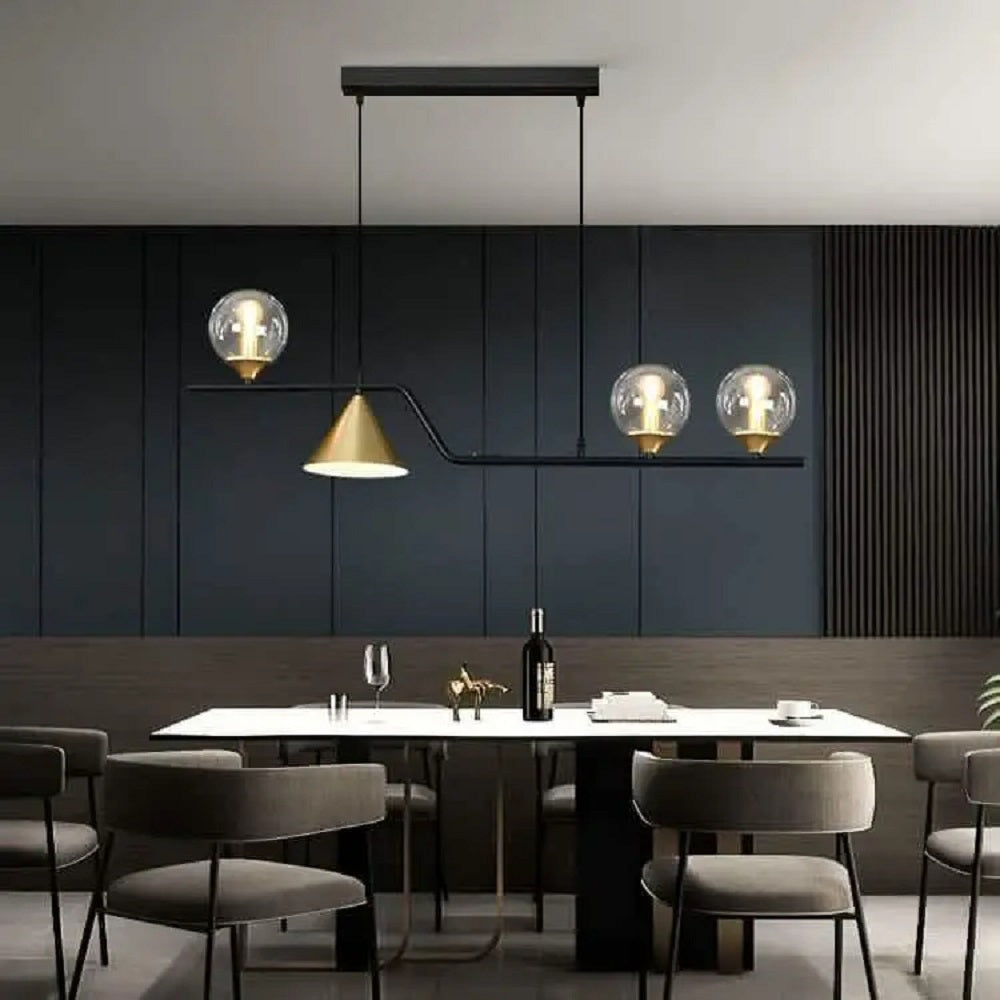 نجفة معدن و زجاج، 100*120 سم