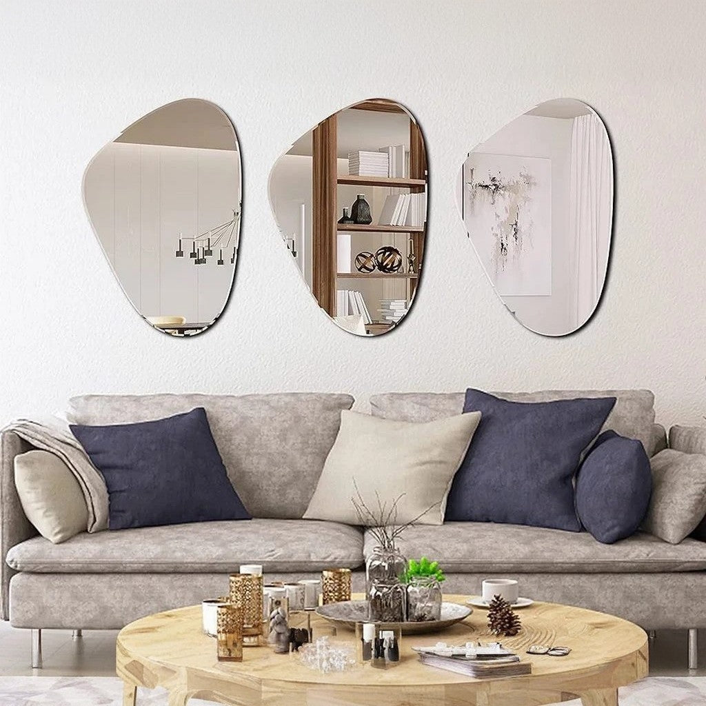 مرايا حائط ثلاث قطع 55*34 سم - SART23