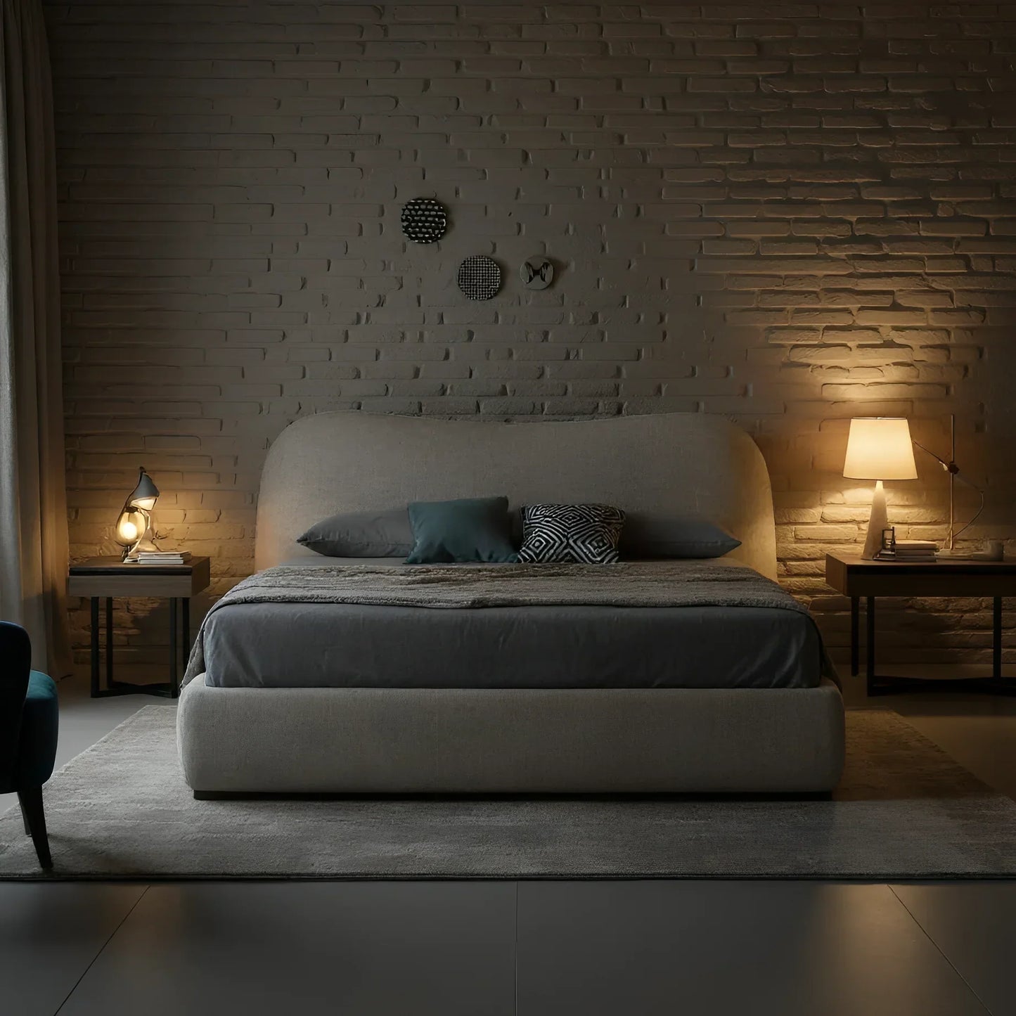 سرير سوبر كينج خشب موسكي، 200*195*120 سم