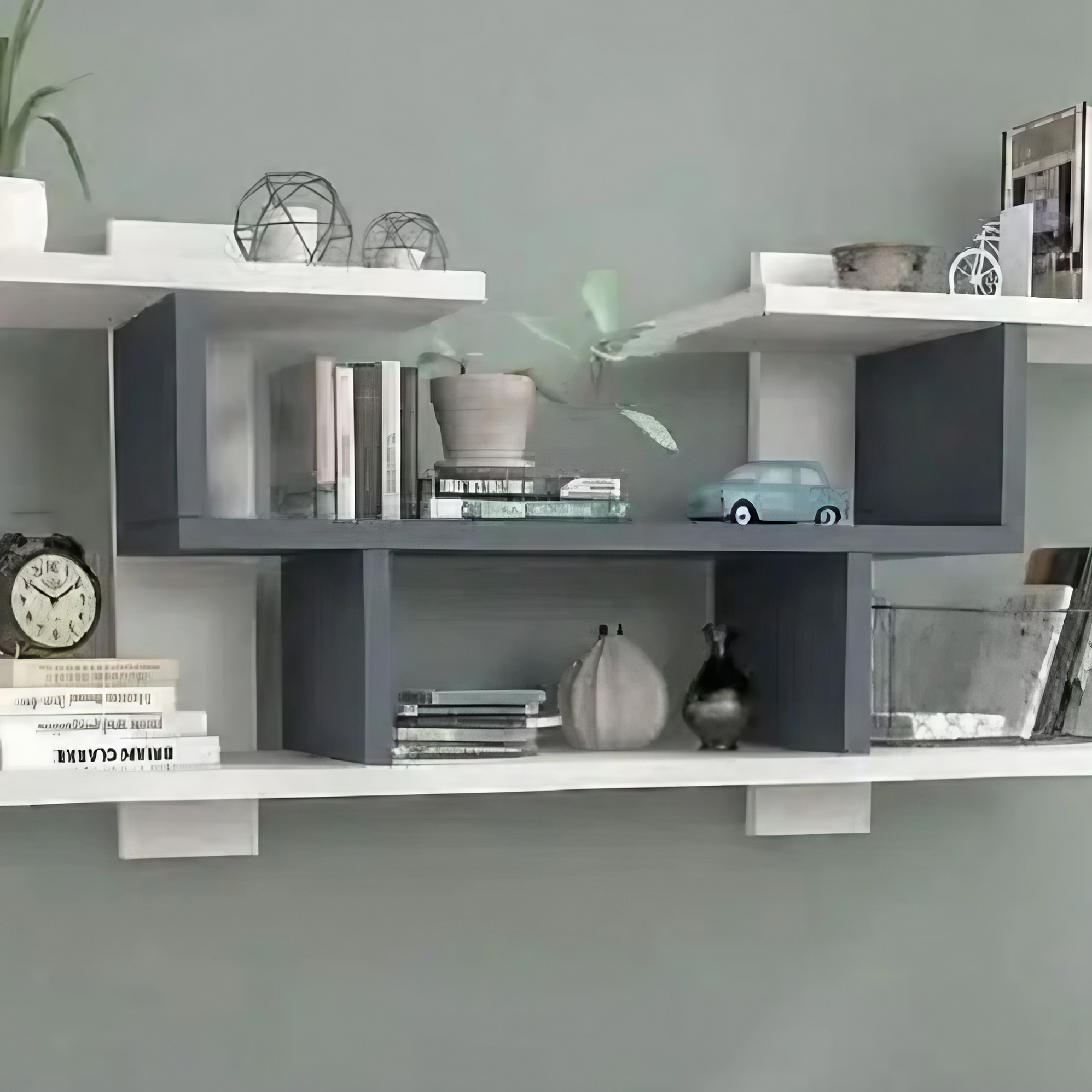 وحدة أرفف ام دي اف، 110*15*33 سم