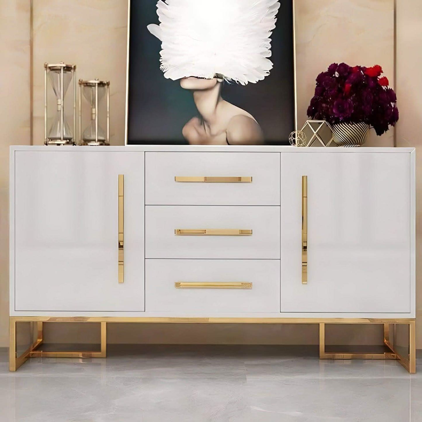 بوفيه اتش بي ال و استانلس 40*140*90 سم - GAN55 Elegant