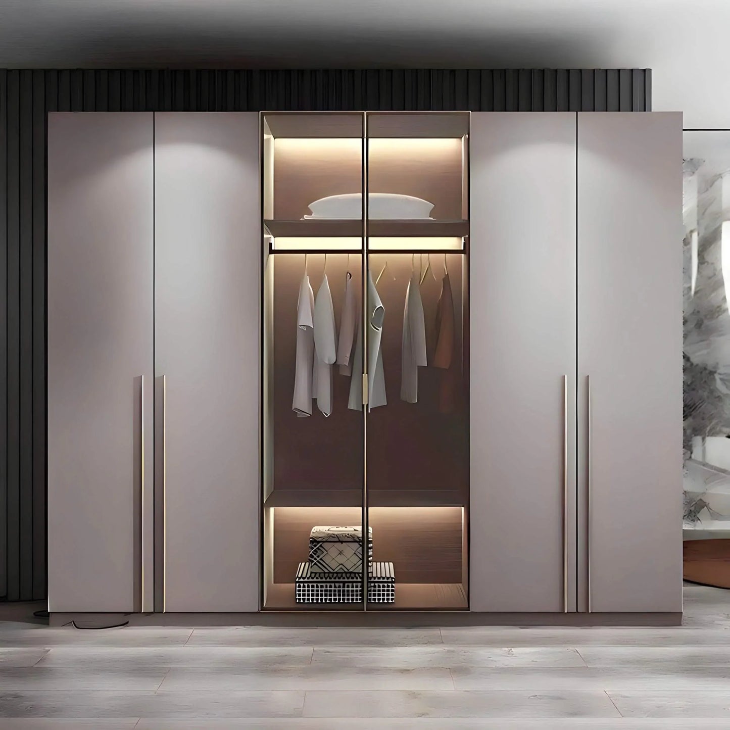 دولاب خشب ام دي اف، 240*60*240 سم