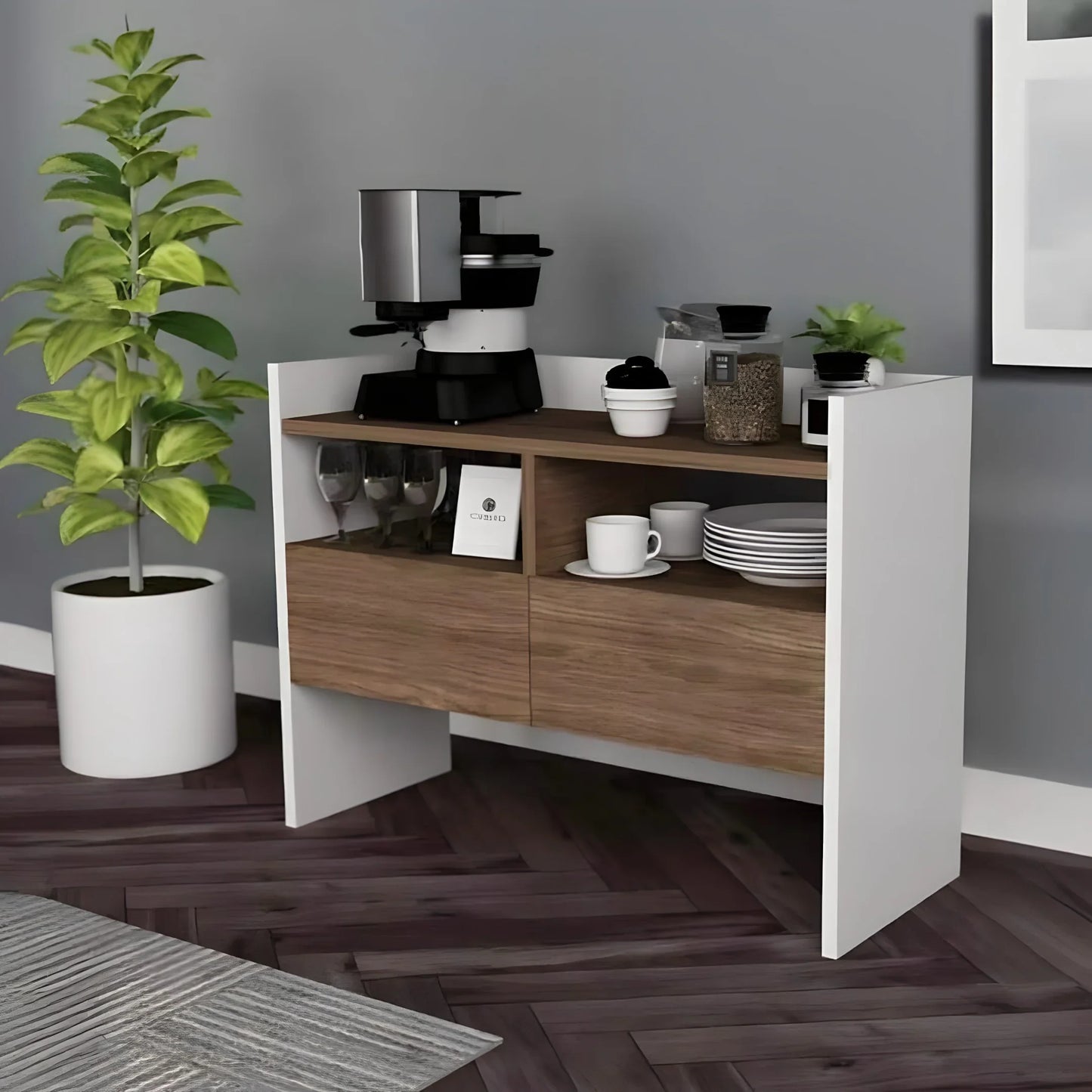 كوفي كورنر ام دي اف، 80*40*80 سم