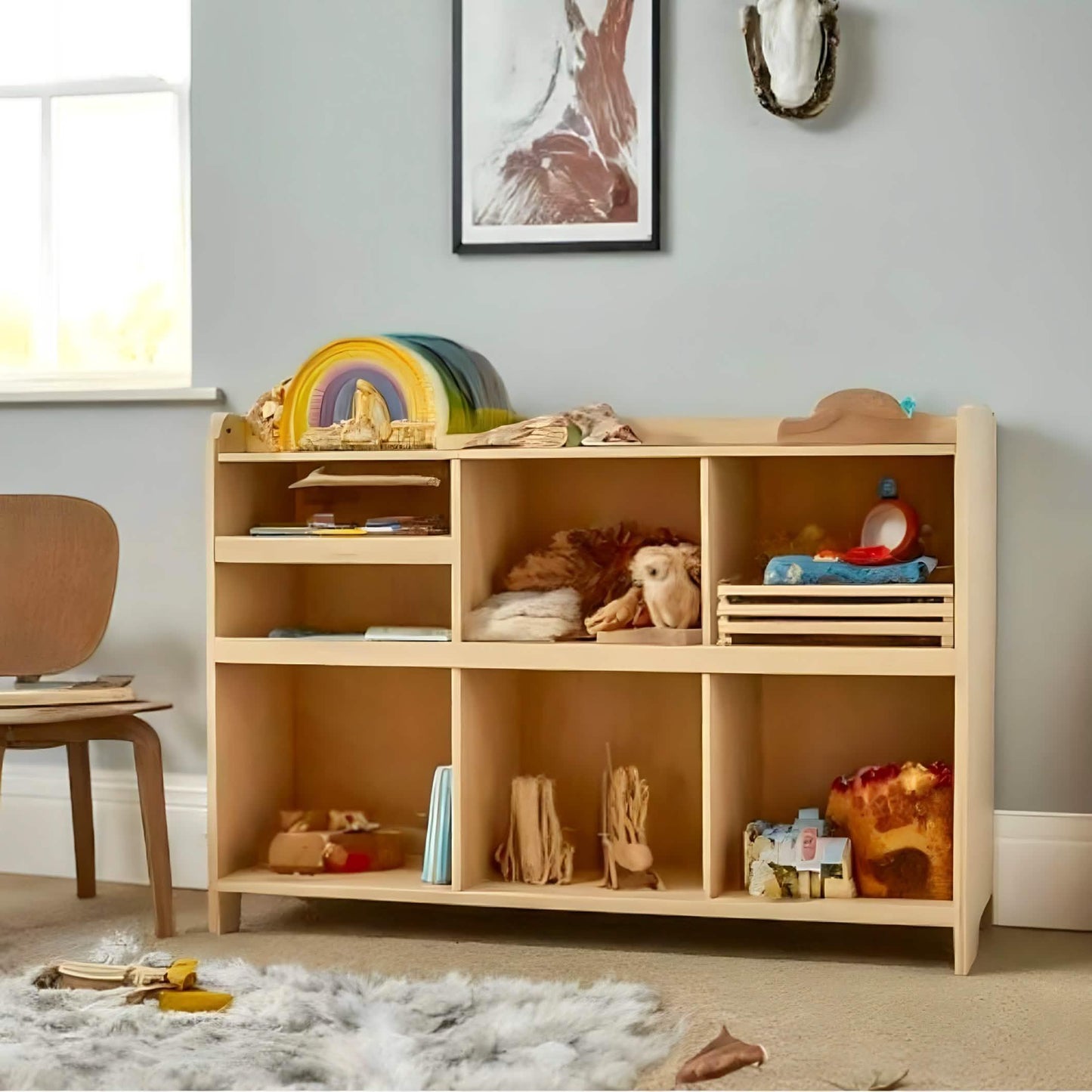 وحدة تخزين خشب ام دي اف، 80*35*75 سم