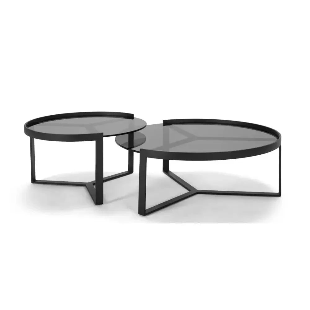 طقم ترابيزة قهوة ستيل، قطعتين