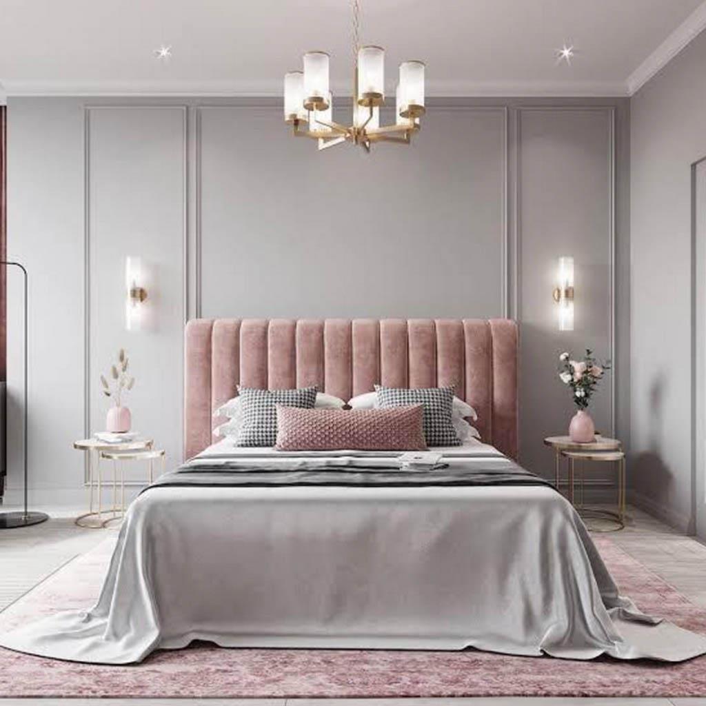 سرير كينج خشب ام دي اف و زان، 160*200*120 سم