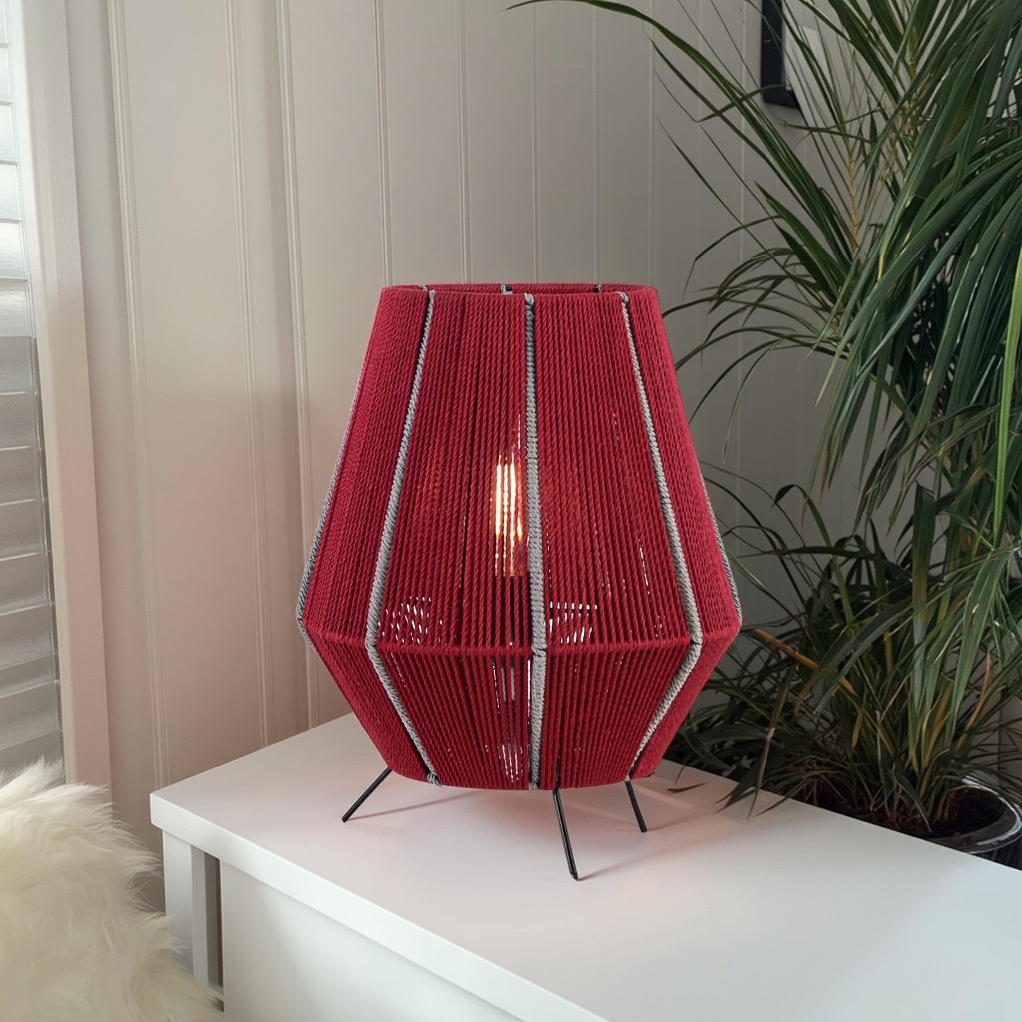 أباجورة مكرمية، 20*30 سم