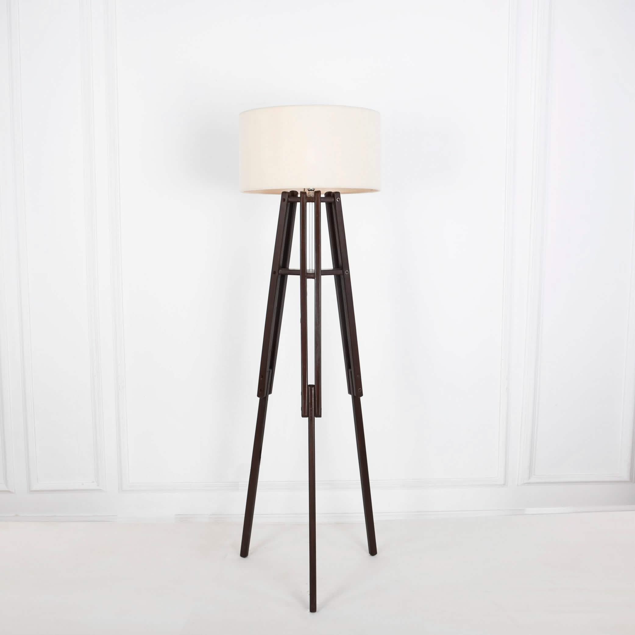 أباجورة أرضية خشب زان، 45*160 سم