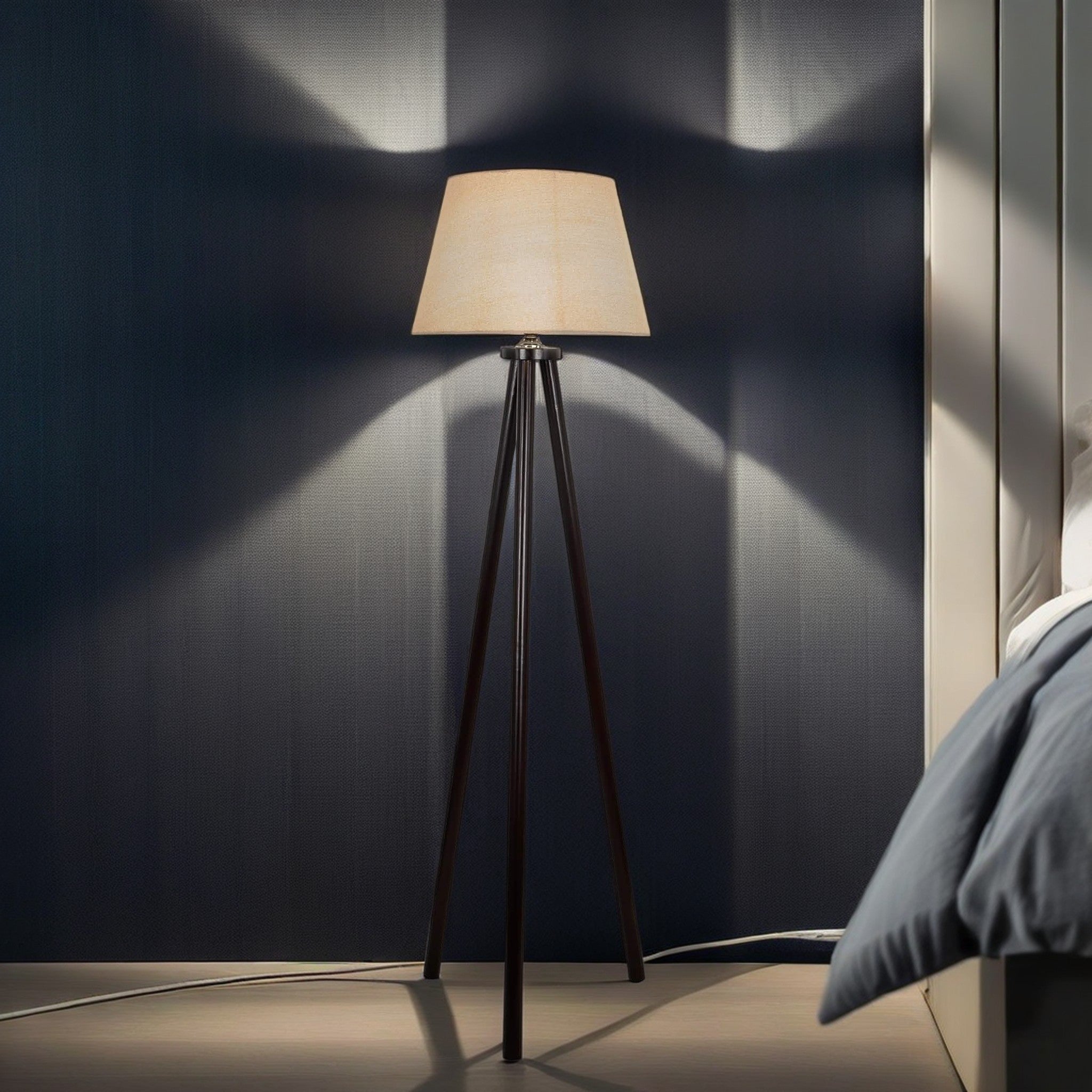 أباجورة أرضية خشب زان، 45*160 سم