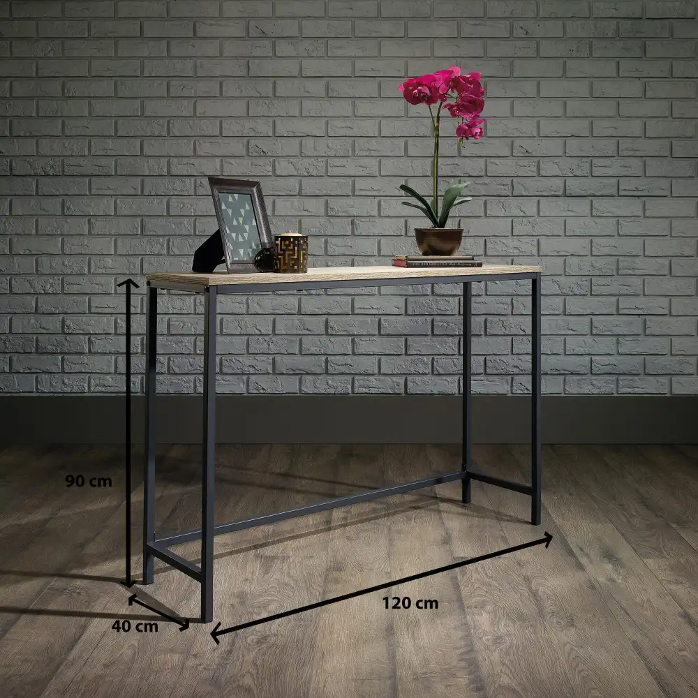 كونسول معدن بسطح خشب 120*40*90 سم - CH74