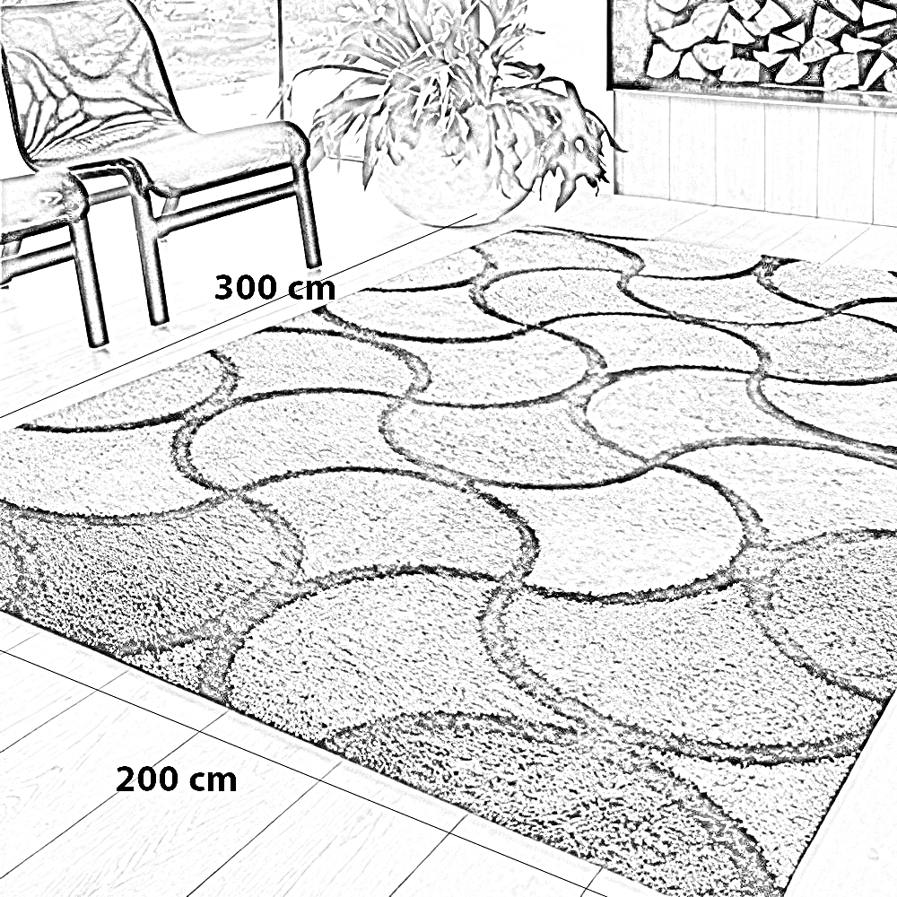 سجادة قطن و حرير، 200*300 سم