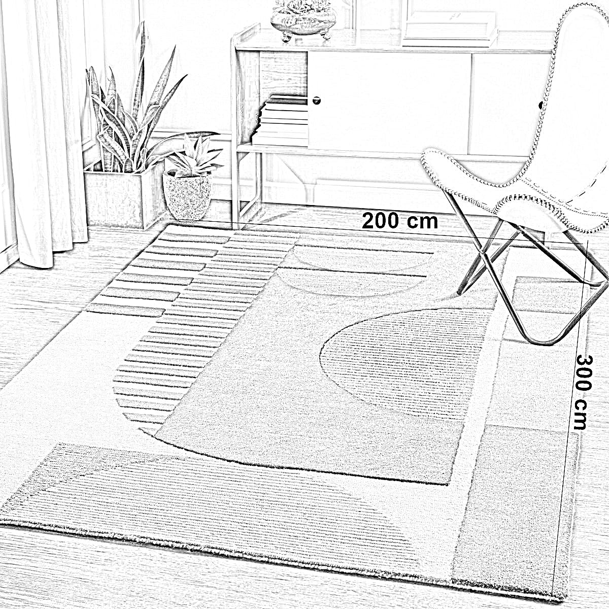 سجادة قطن و حرير، 200*300 سم